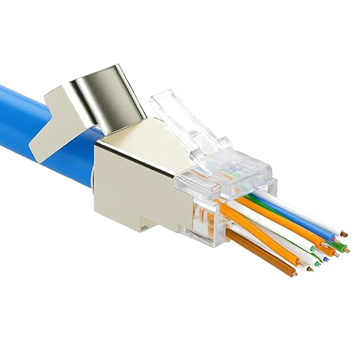PortFlow conector modular S/FTP Cat6A, UL EZ-Crimp, 20 piezas,