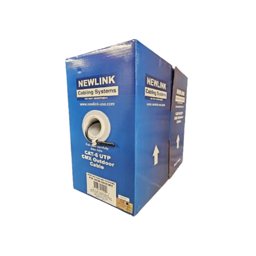 Cable UTP CAT6 NEWLINK negro, interiores 4 pares 23AWG, 300M