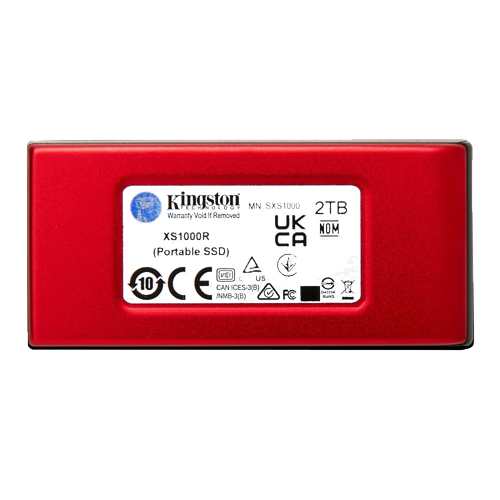 SSD Pórtatil Kingston XS1000 , 2TB, rojo